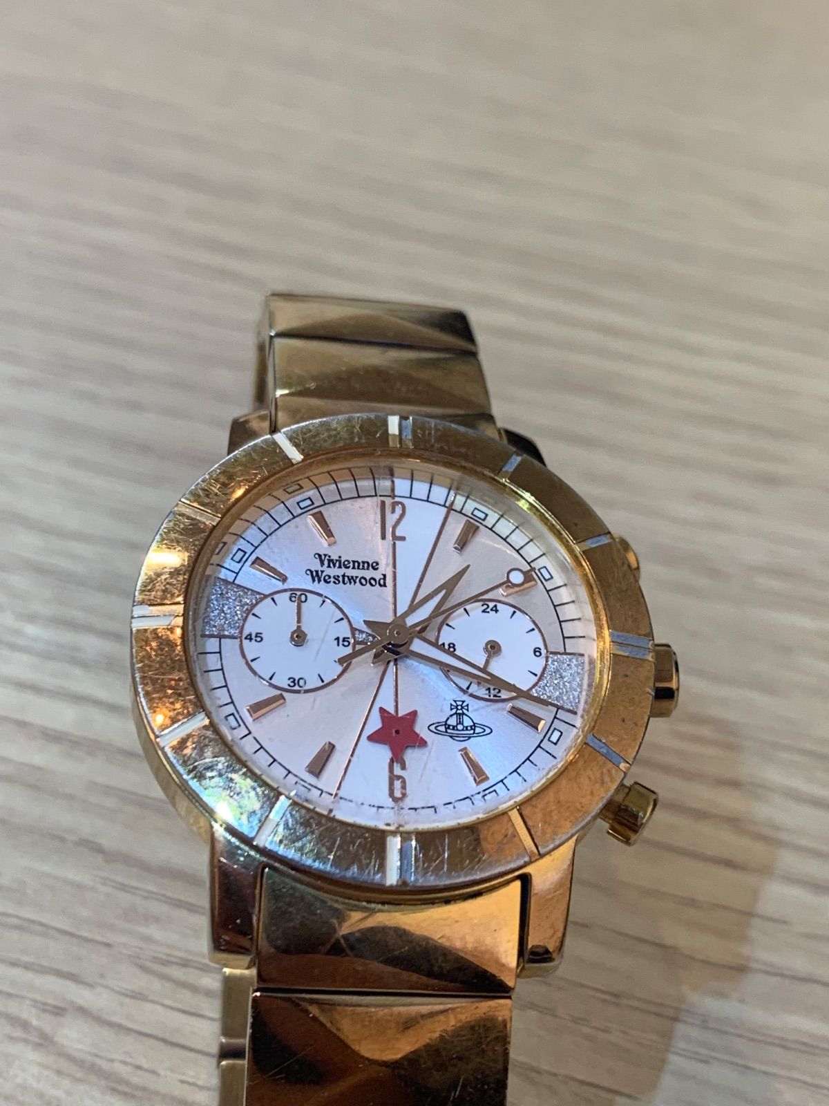 Vivienne Westwood クロノグラフ 時計 Vivienne Westwood - 【電池交換済】vivienne ヴィヴィアン