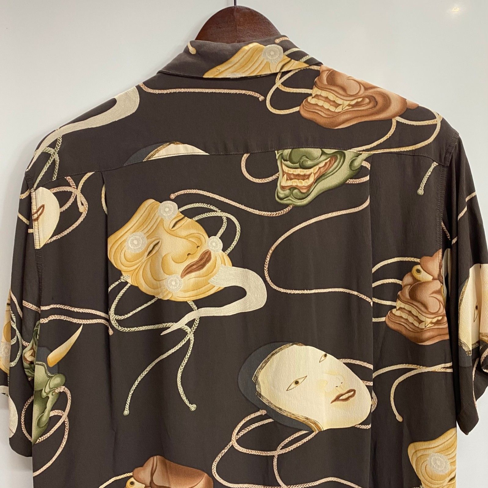 サンサーフ SUN SURF Noh Mask 能面 アロハシャツ SS31609 半袖シャツ