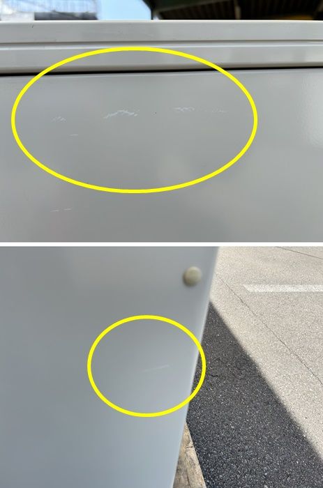 正面に傷あり