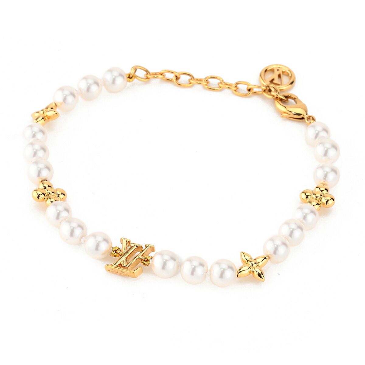 新品 ルイヴィトン Louis Vuitton ブレスレット BRACELET MY LV PEARL 