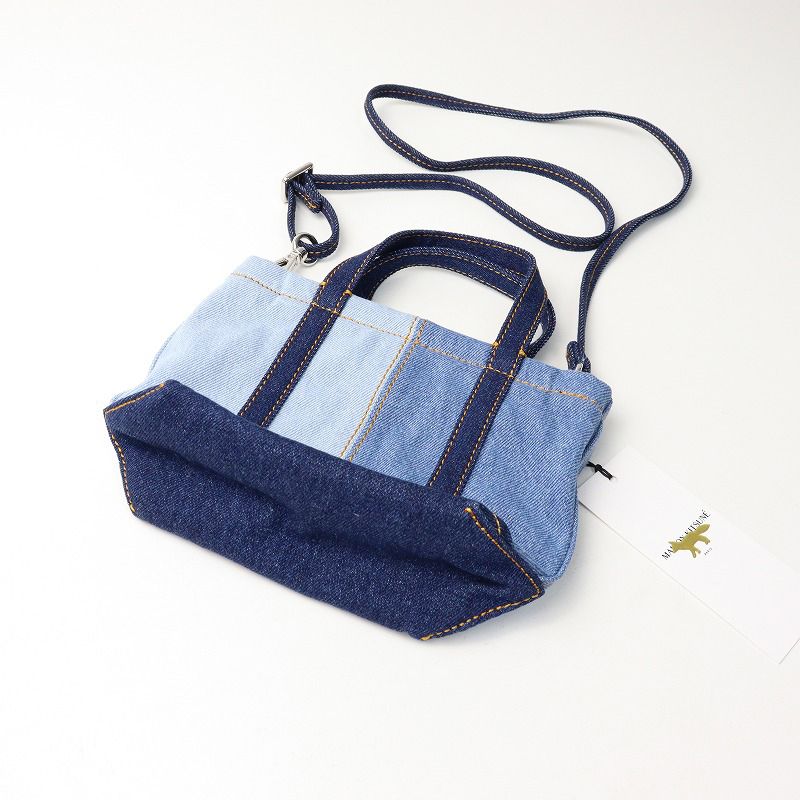 新品 メゾンキツネ Maison Kitsune フォックスヘッド ミニ デニム