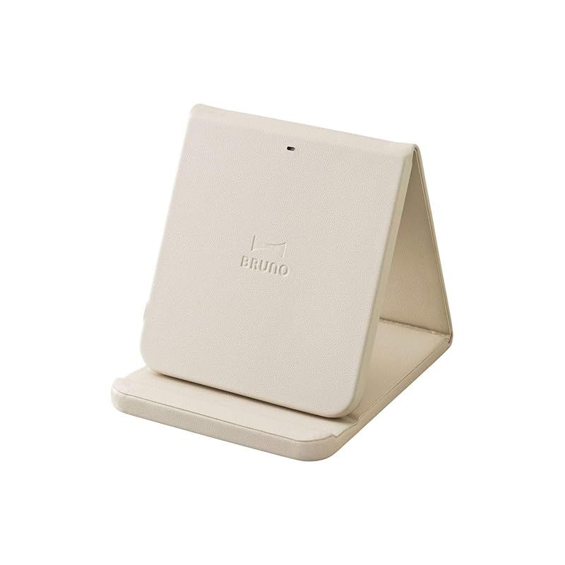 BRUNO ブルーノ ワイヤレス充電器 ワイヤレスチャージャー 折りたたみスタンド テレワーク 在宅ワーク 在宅勤務 グレージュ BDE048-GRG 1