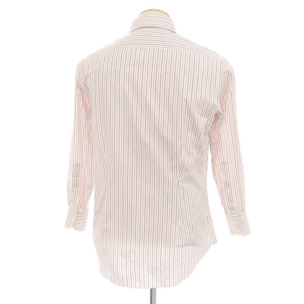 中古】フライ FRAY コットン ストライプ ドレスシャツ ホワイトx