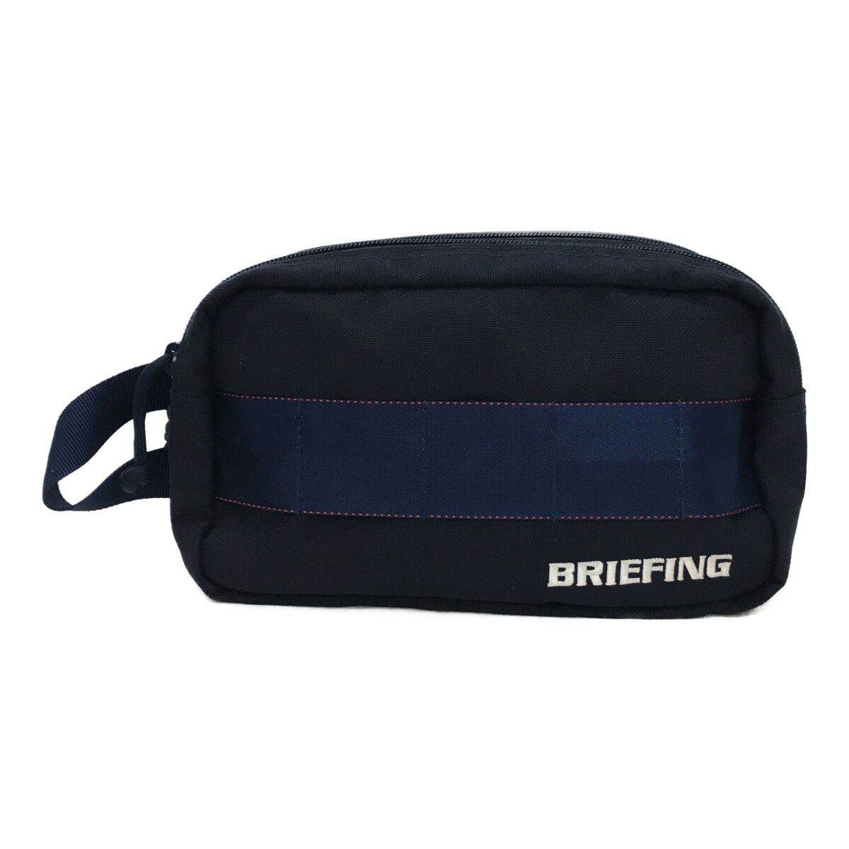 中古 ブリーフィング BRIEFING クラッチバッグ ネイビー 紺 小物