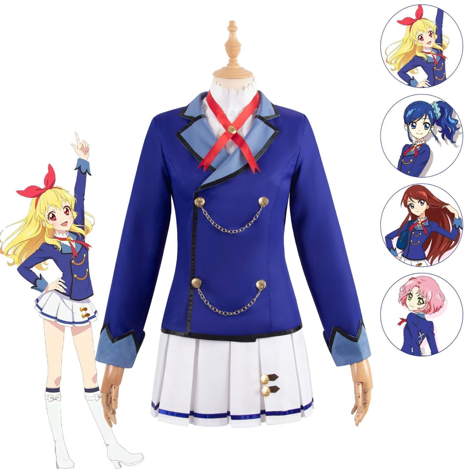 コスプレ衣装 イベント Cosplay ハロウィン アイカツ 星宮いちご 虹野ゆめ 制服