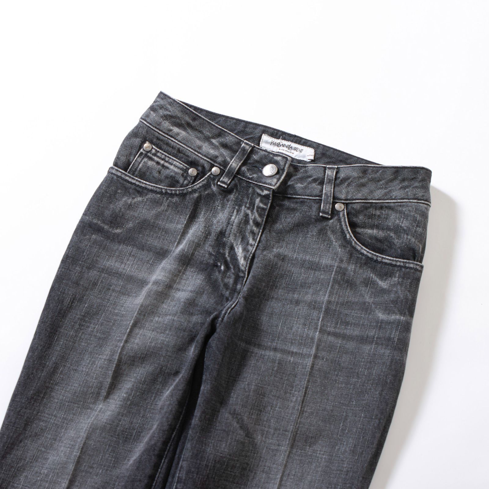 サンローラン Yves Saint Laurent rive gauche デニムパンツ ブーツ  