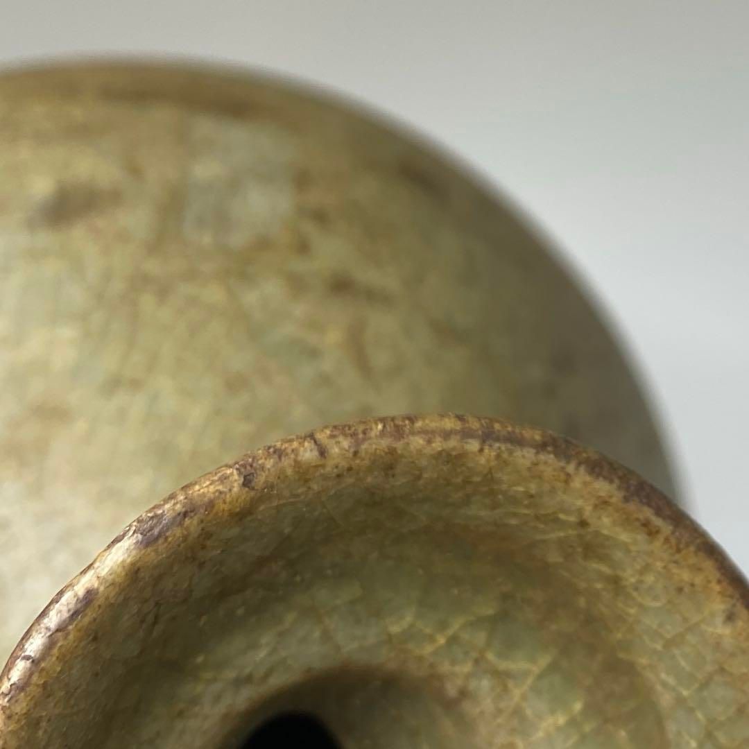 16世紀 高麗青磁 徳利 高さ11.3㎝ 本な6-1229 ︎1F SKLAD-KIRPICHA_RU