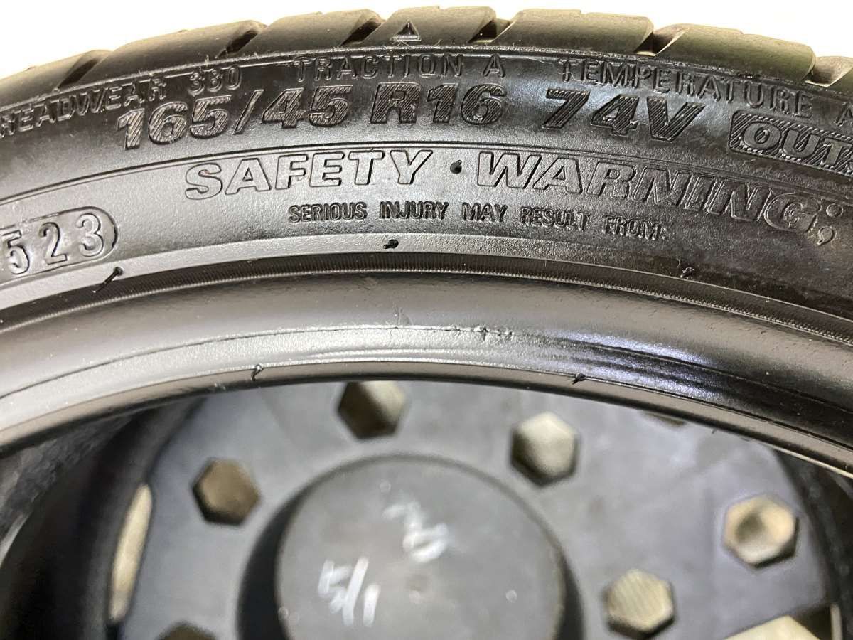 165/45R16 クムホ ECSTA HS51 中古タイヤ サマータイヤ 2本セット