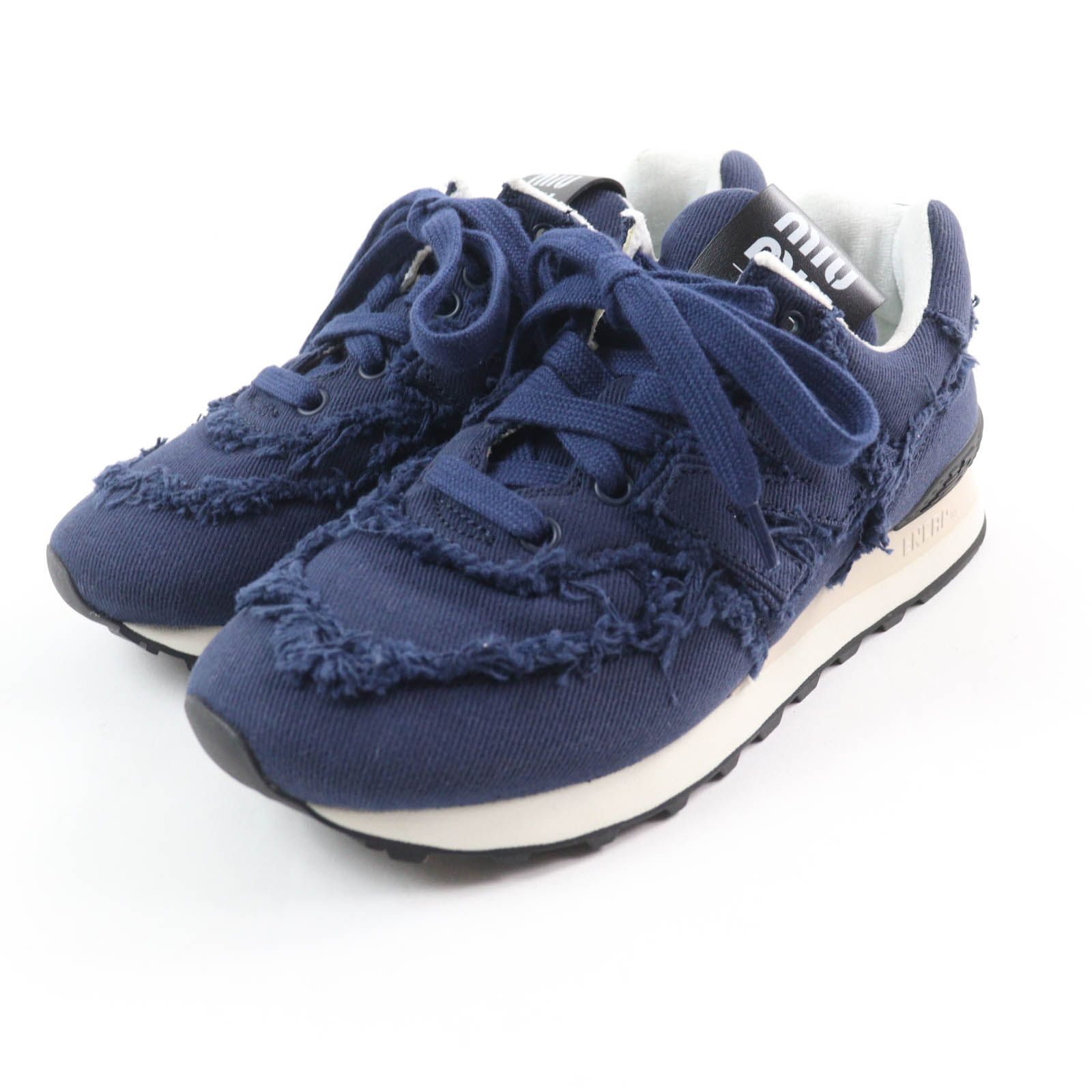 美品【ミュウミュウ】× ニューバランス デニムスニーカー 極美品☆MIUMIU New Balance ミュウミュウ ニューバランス