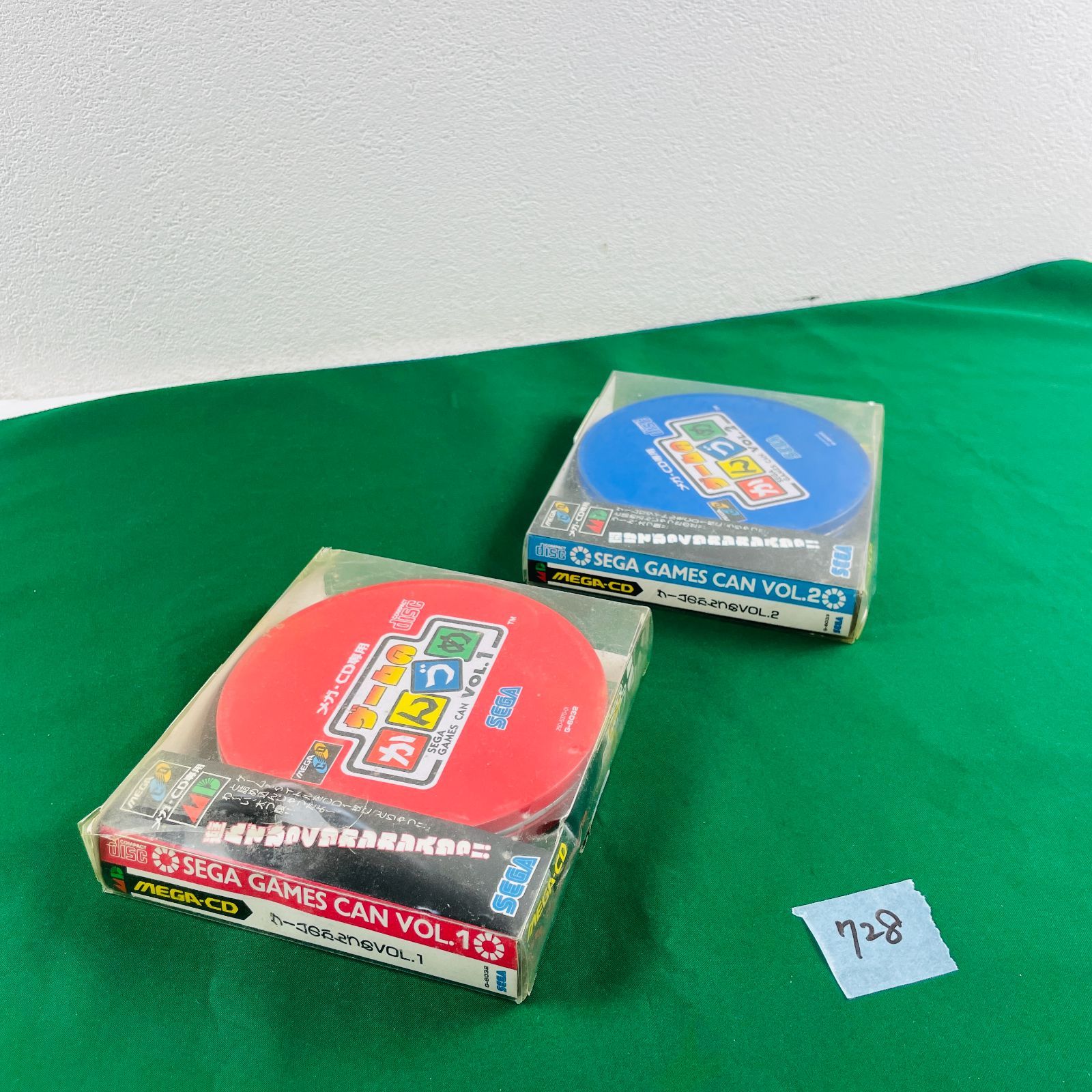 ◇728【2枚セット／動作OK】セガ メガCD専用 ゲームのかんづめ Vol.1