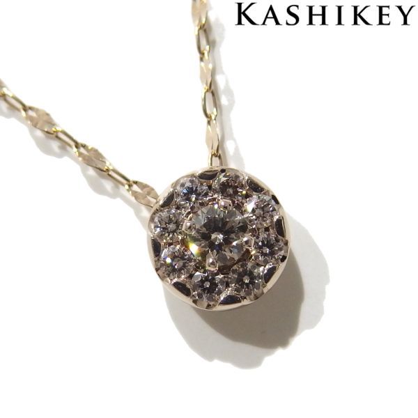 良品☆KASHIKEY ESTELLE ADAMAS ブラウンダイヤモンド0.25 K18BG ブラウンゴールド ペタルチェーン ロング ネックレス  アダマス カシケイ☆ - メルカリ