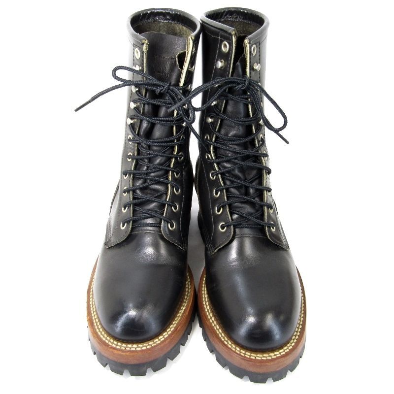 REDWINGアメリカ古着アメリカ製699ロガーブーツ羽タグ編み上げブーツ 90's USA製 REDWINGレッドウイング 699 ロガーブーツ9D 黒