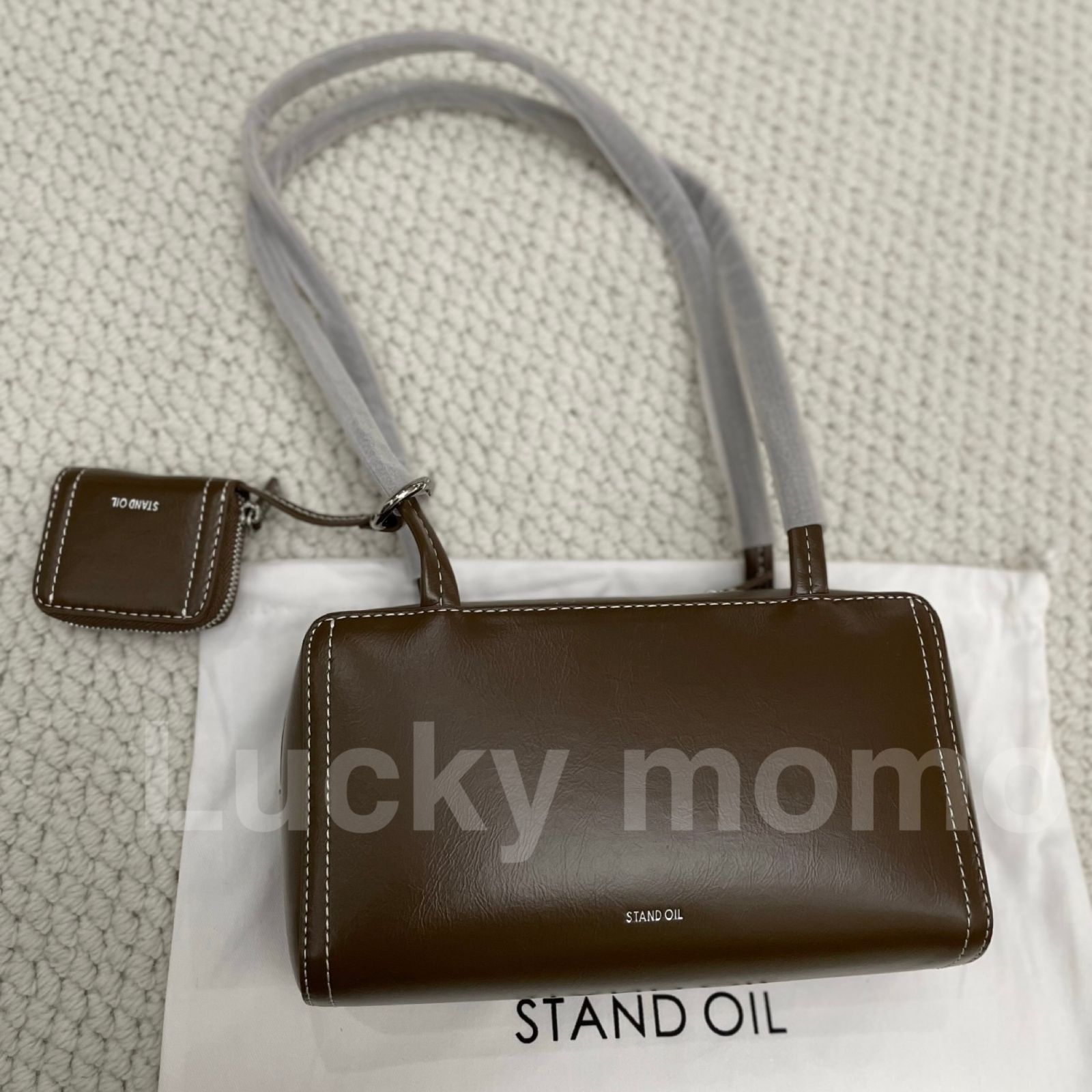 大人気 新品 STAND OIL POST BAG スタンドオイル ポストバッグ ファッション レディース バッグ ハンドバッグ コーヒー