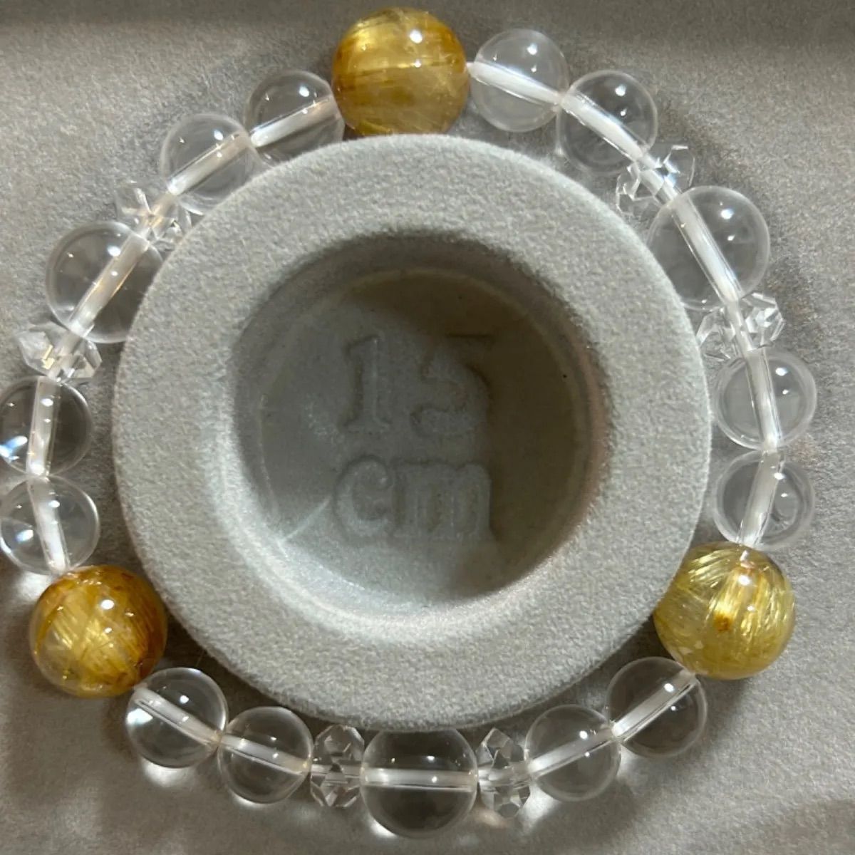 B088】金運?✨ゴールドタイチンルチル✨ブレスレット15cm緩め - メルカリ