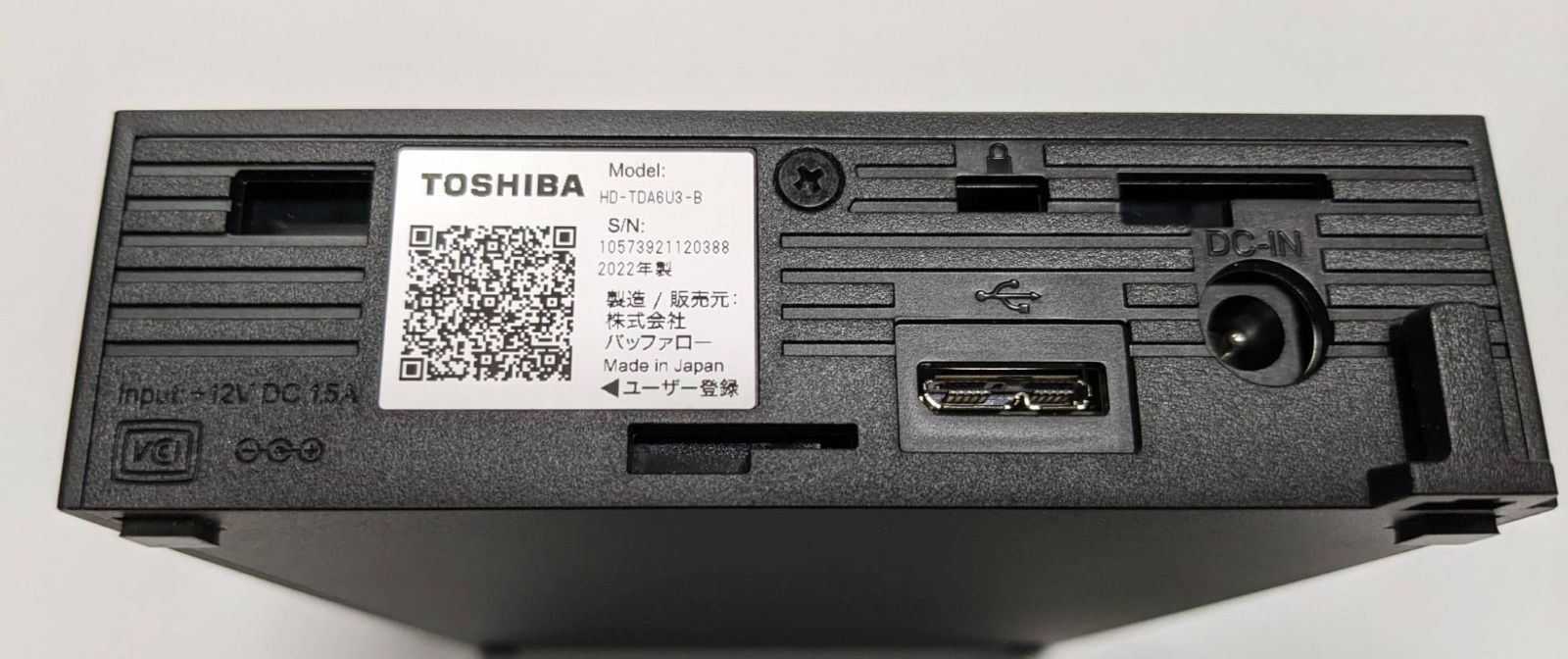 バッファロー東芝 外付け ハードディスク 6TB HD-TDA6U3-B/N