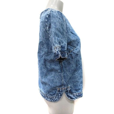 ミュベールのデニムシャツ ミュベールワーク MUVEIL WORK シャツ ブラウス プルオーバー