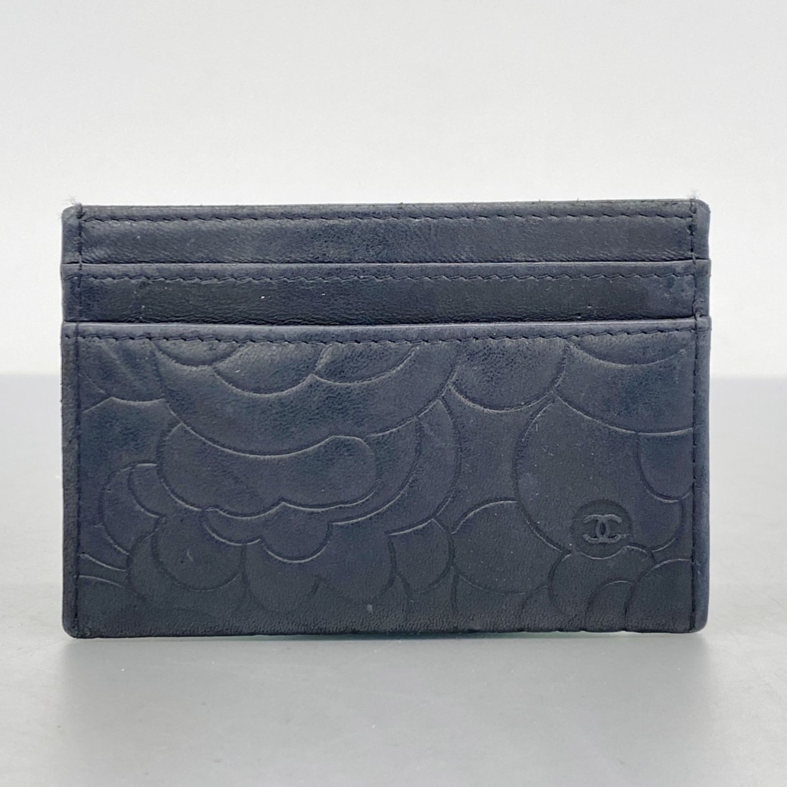 CHANEL 名刺入れ カメリア CHANEL シャネル カメリアバタフライ カードケース ピンク/SV