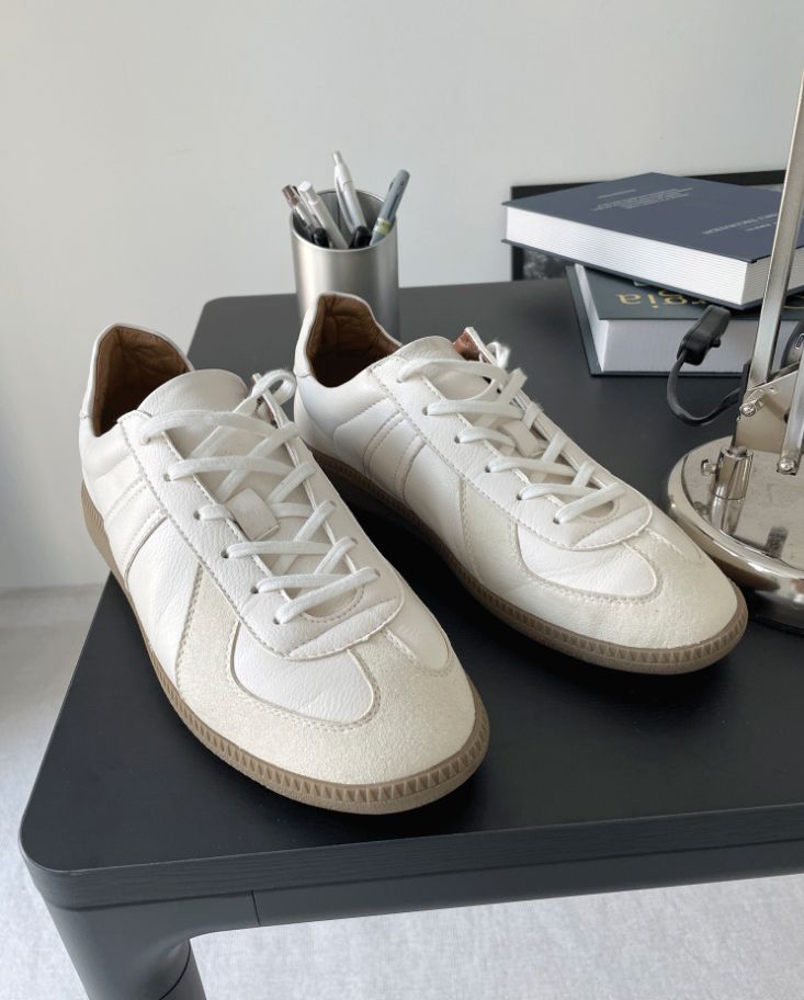 [COSYHARU公式] Beige & White simple Sneakers 関税・送料込み COSYHARU コシハル 公式]ベージュ×ホワイトのシンプルスニーカー