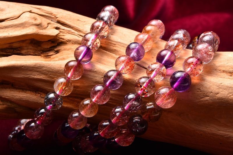 高級】レッドルチル スーパーセブン ブレスレット 9.5mm スーパー