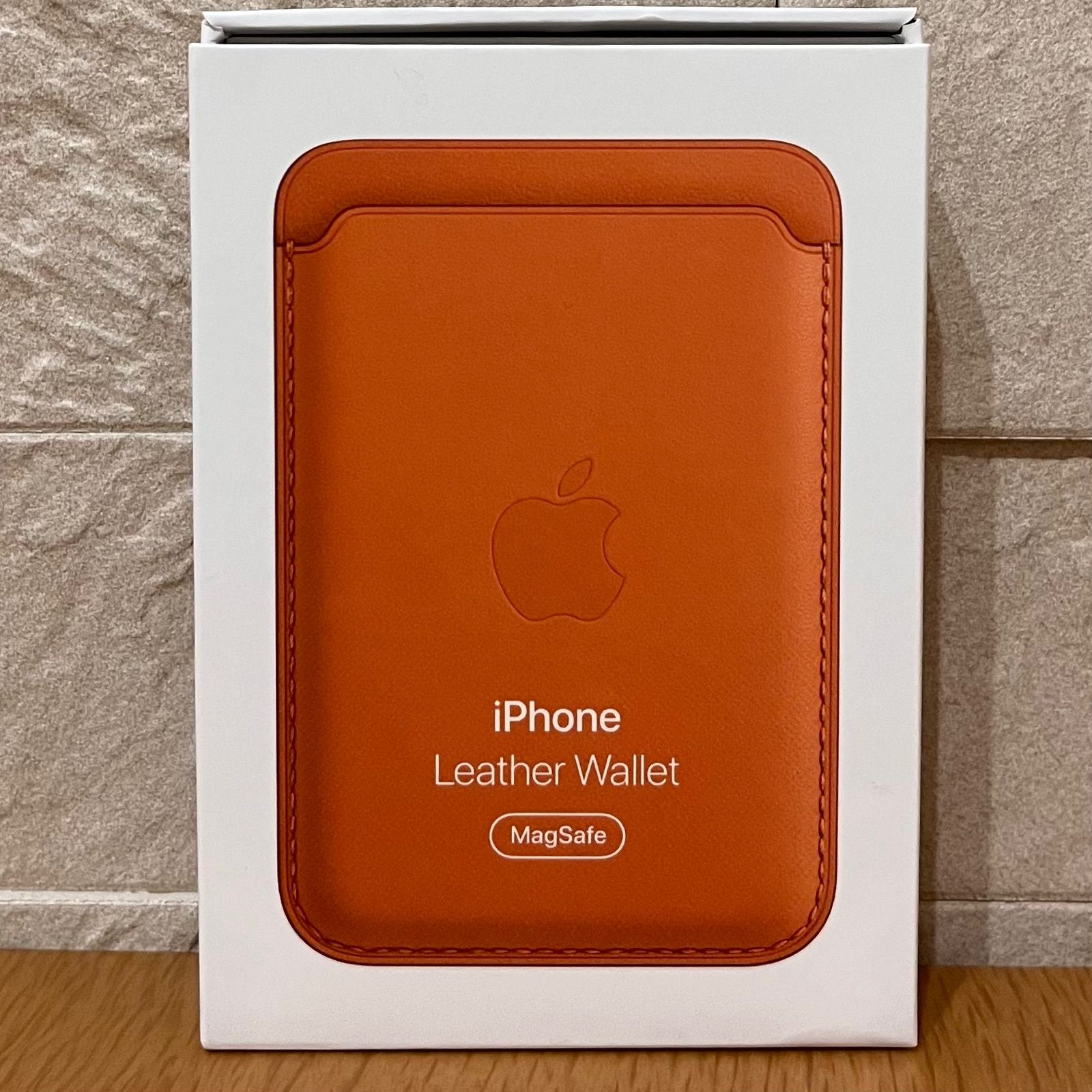 美品】Apple純正 MagSafe対応レザーウォレット ゴールデンブラウン