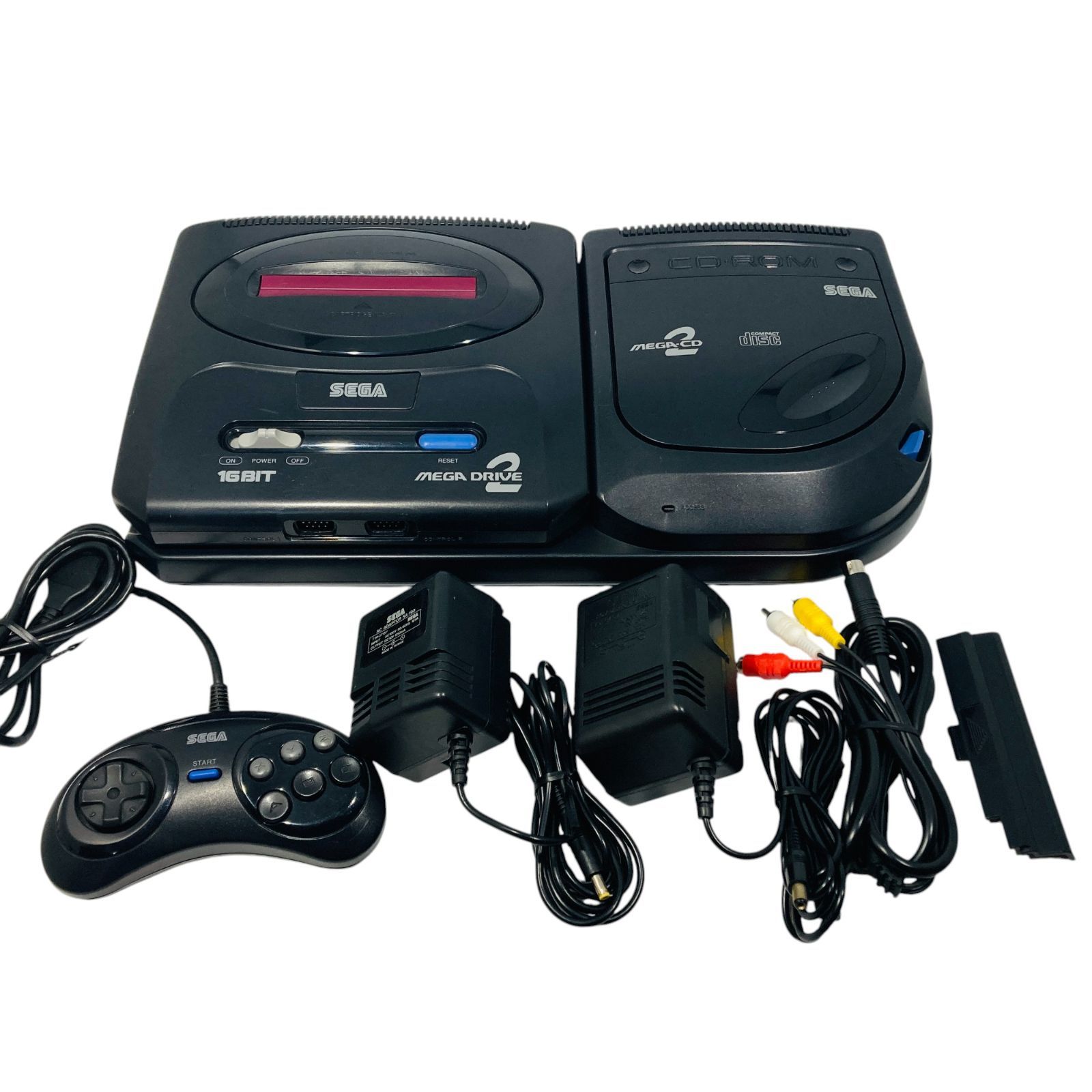 正常動作品 MEGA DRIVE2 MEGA CD 2 メガドライブ２本体 メガCD2本体 SEGA