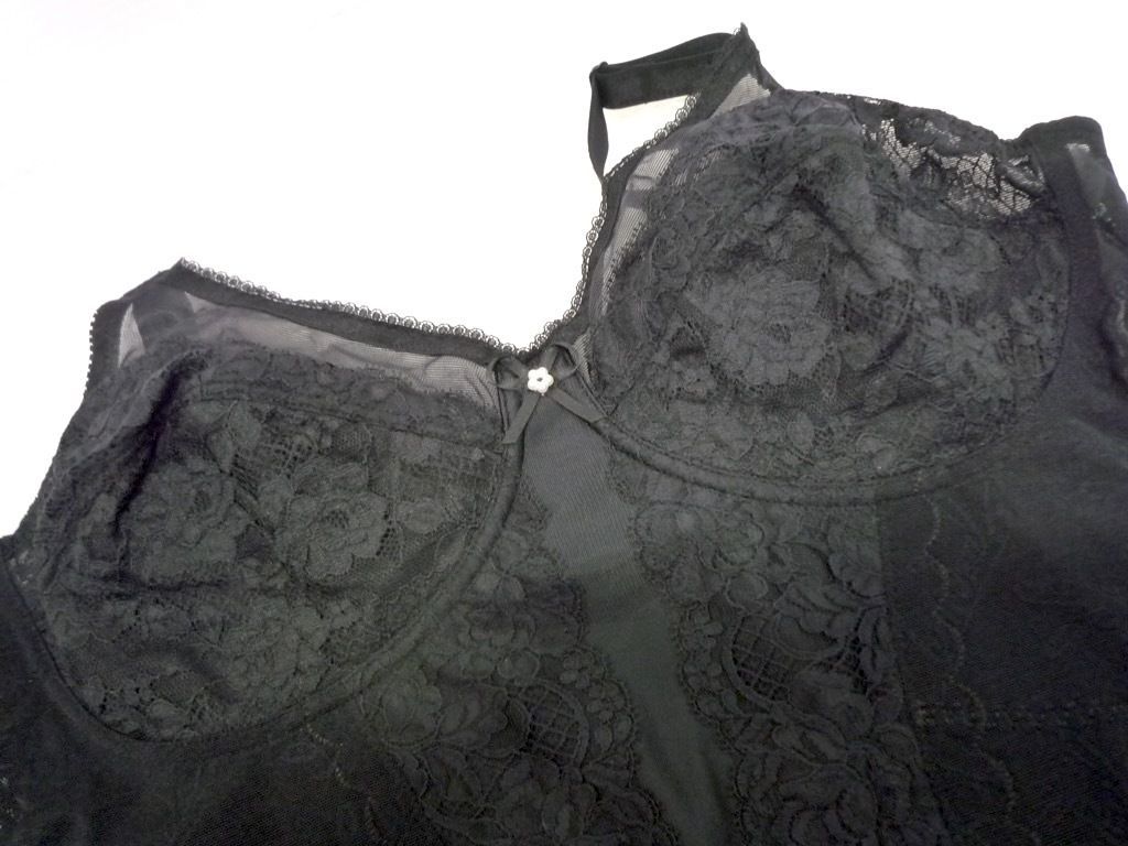 定価47300円 最 補正下着 シャンデール シャルム ロング ボディスーツ B90 ノーブルブラック 強補整力 パワーネット 快適着心地 KU3