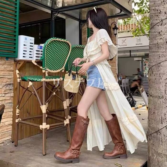 ローヒール ブーツ