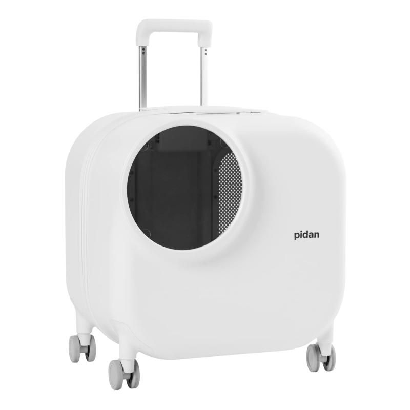 pidan ペットキャリー キャスター付き ペットスーツケース ペットキャリー 猫 大きめ 2匹 10kg 充電 換気システム付き 照明内蔵 クッション付き ペットキャリー