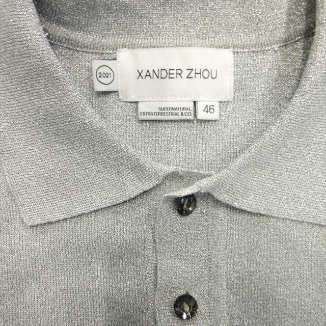 XANDER ZHOU 長袖　ポロシャツ　ザンダーゾウ XANDER ZHOU 長袖 ポロシャツ ザンダーゾウ トップス