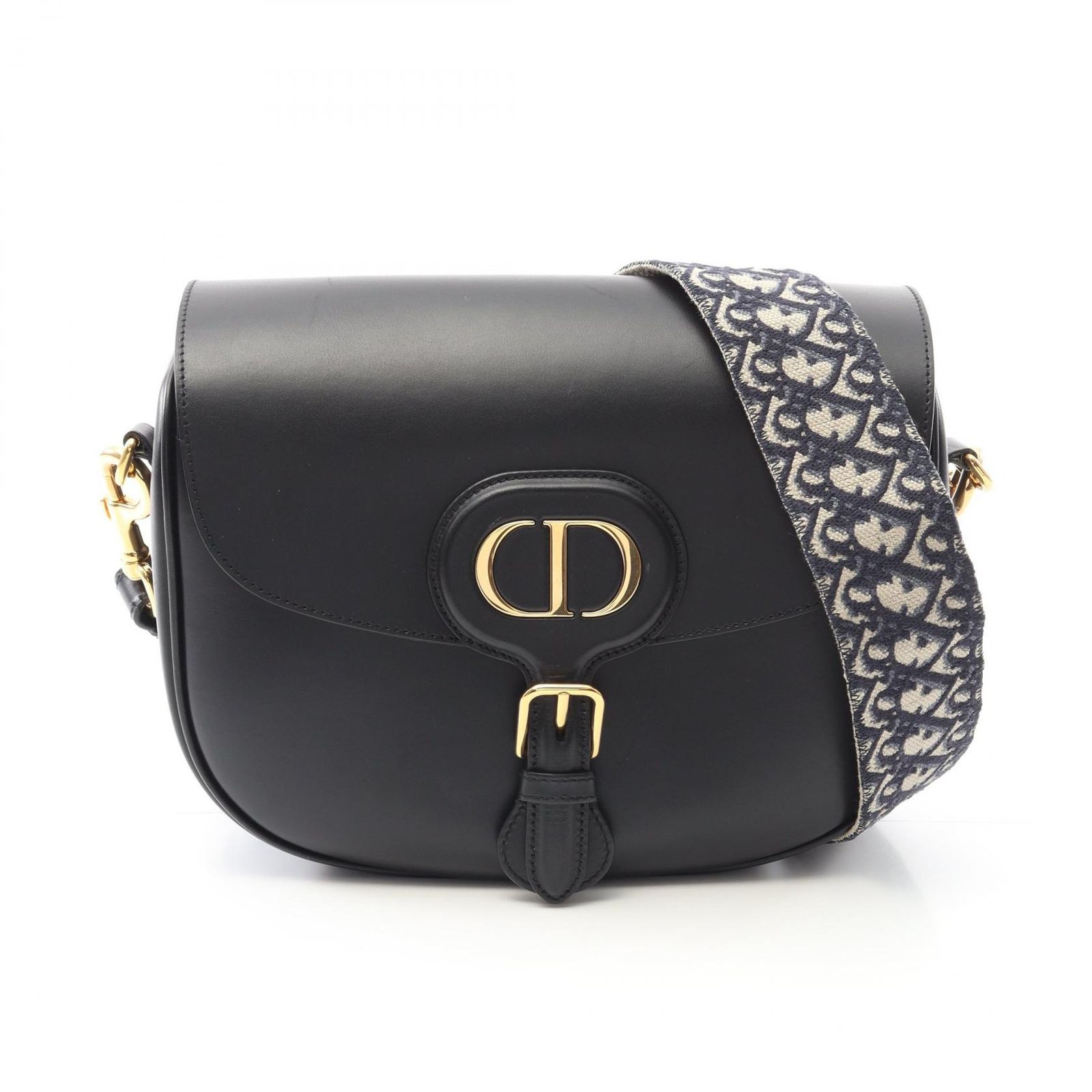 ディオール Dior ショルダーバッグ BOBBY ボビー ラージ ブラック レザー ボビー ラージ レディース Used A