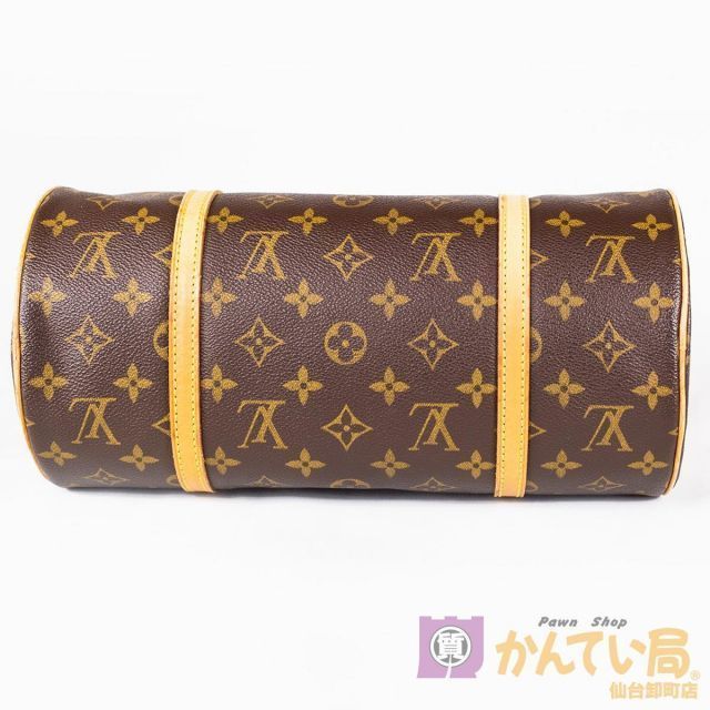 【Louis Vuitton】ルイ・ヴィトン パピヨン30 M51385 ポーチ付 モノグラム キャンバス ブラウン系 レディース ハンドバッグ ミニボストン 【中古品】 USED-AB 【9356】