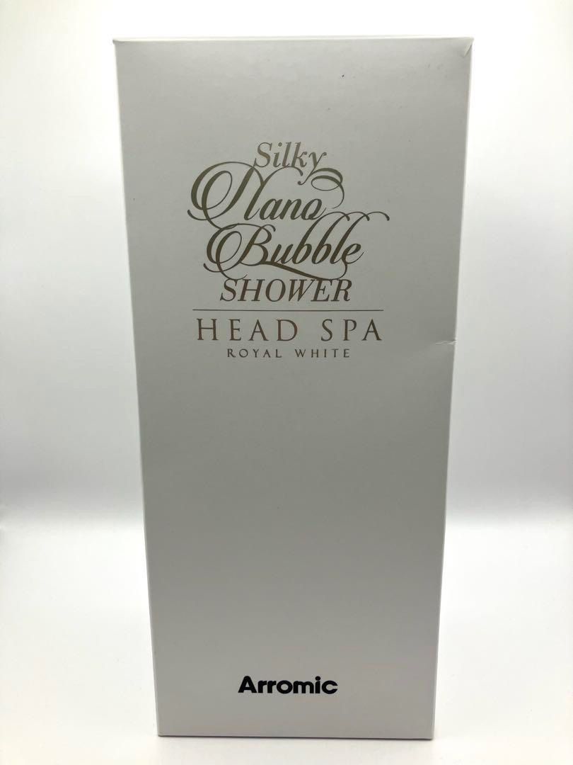 セール 未開封 最新モデル アラミック シルキーナノバブルシャワーヘッドスパ ロイヤルホワイト JSNB3-RW