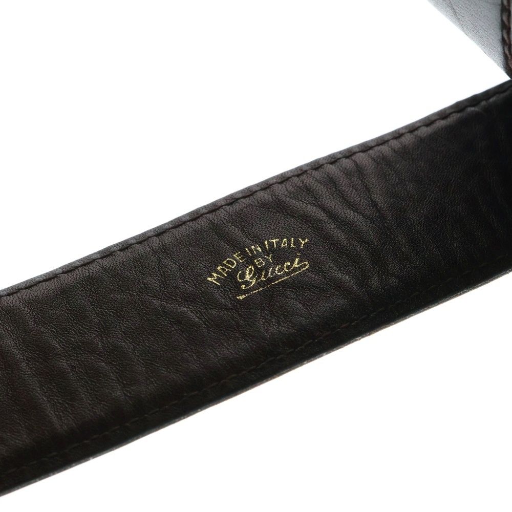 GUCCI (グッチ) GGロゴバックル インターロッキング レザー