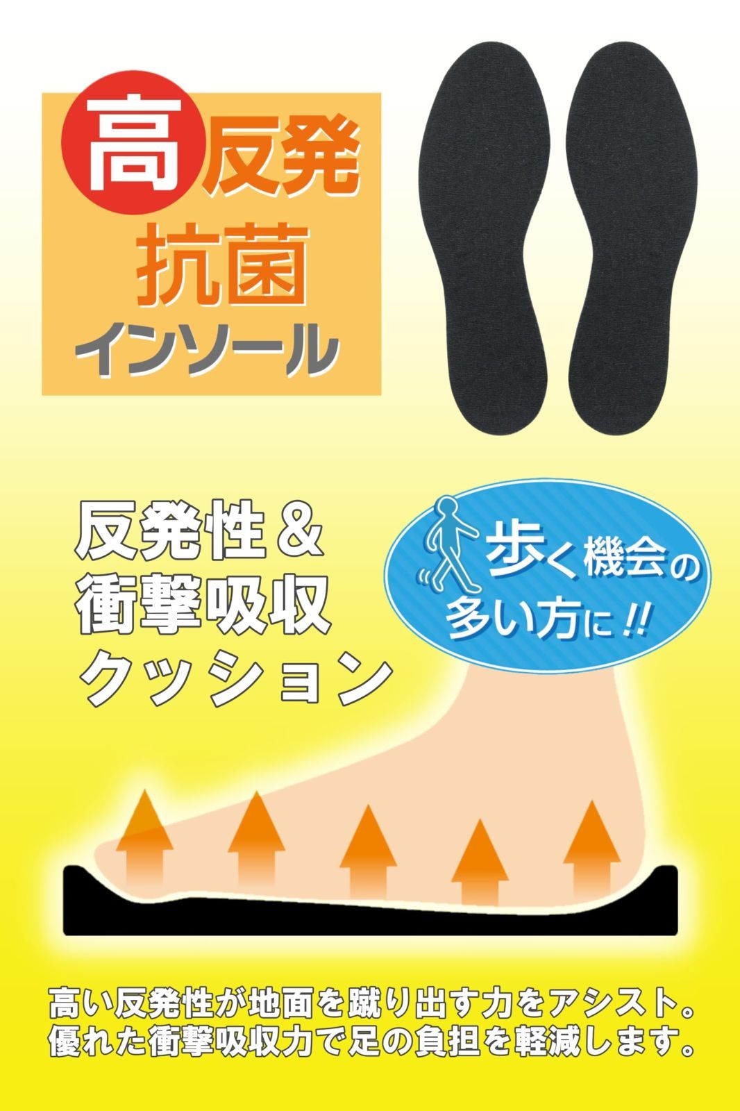 高反発抗菌インソール