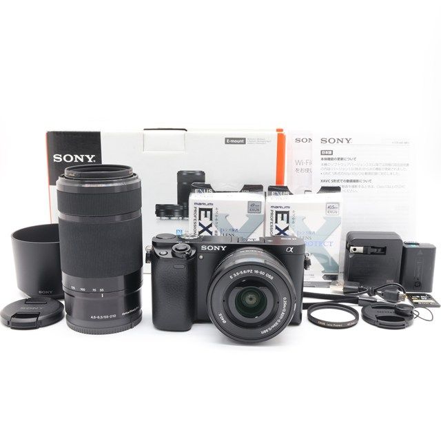美品＞SONY α6000 ILCE-6000Y ダブルズームレンズキット