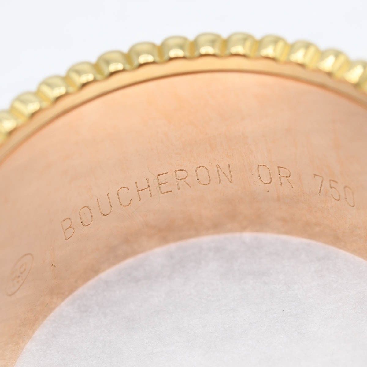 【USED美品】 BOUCHERON キャトル ラージ 750 ブシュロン キャトルホワイトリング ラージ 750 K18 11.0g T57