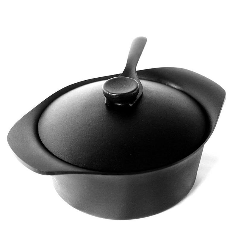 ♥品 柳宗理 Sori Yanagi シンプルなデザインと高い実用性を兼ね備えた南部鉄器深型鉄鍋 日本製 鉄蓋 ハンドル付 IH対応 1