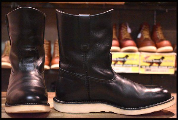 10E 良品 11年】レッドウィング 8169 ペコス 黒 ブラッククローム クッションソール プルオン ブーツ redwing pecos  HOPESMORE【EC265】 - メルカリ