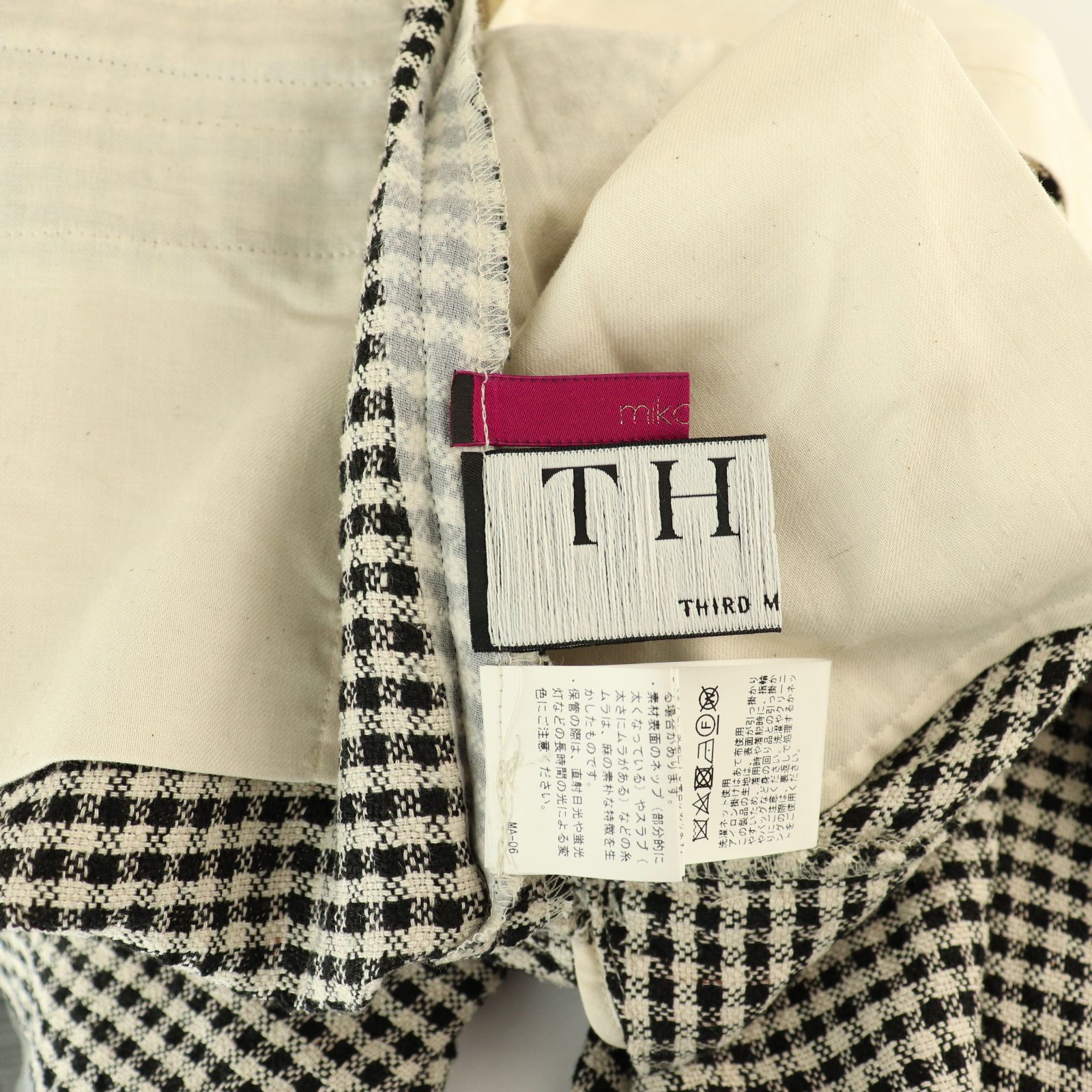 チェックパンツ ワイド