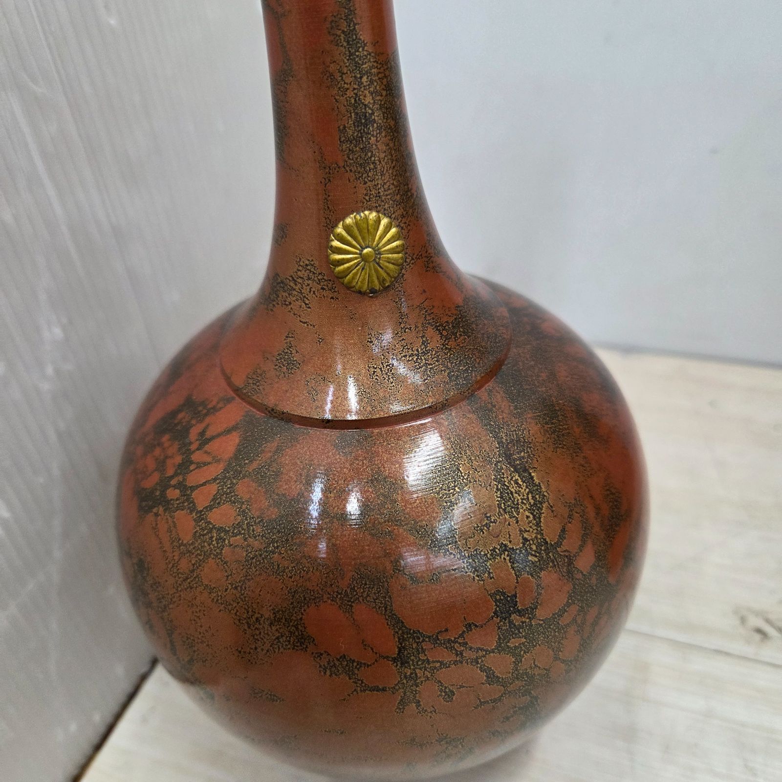 9 S98257 一輪挿し 花瓶 幸山 壺 花器 骨董 - メルカリ