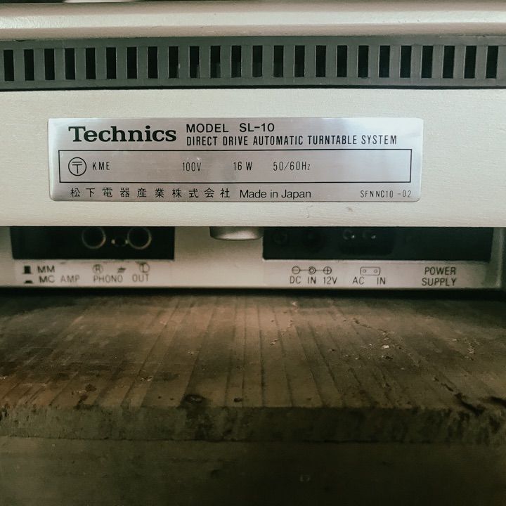 Technics SL-10 テクニクス フルオートレコードプレーヤー - メルカリ