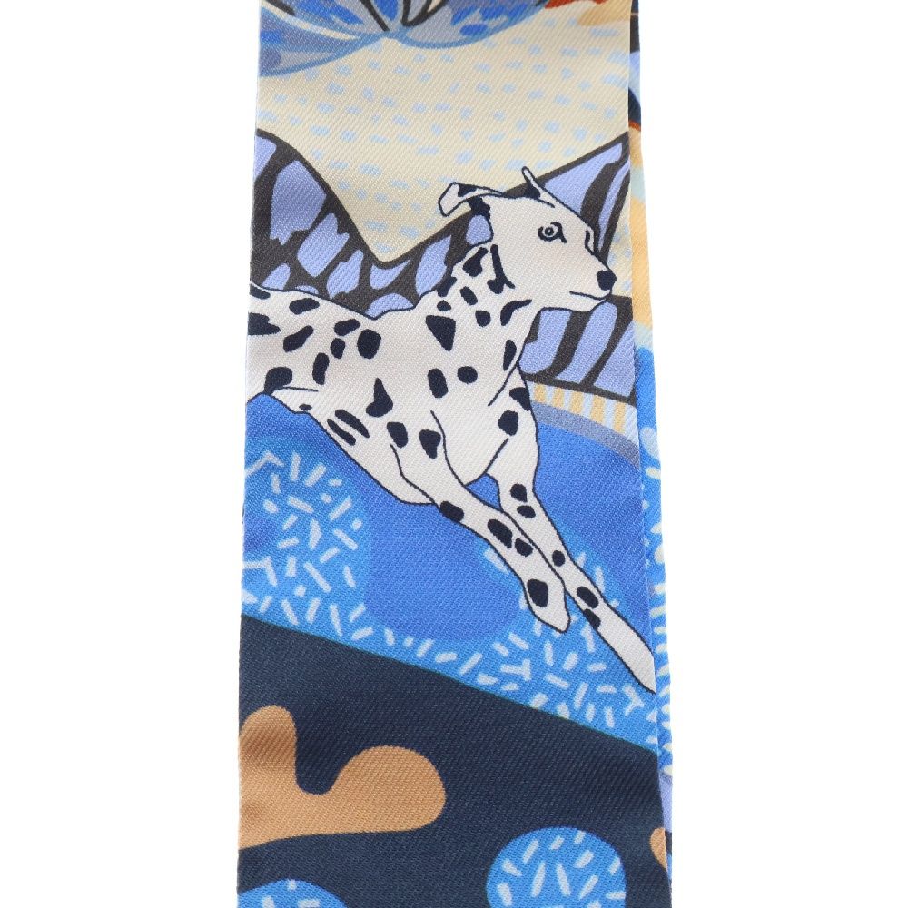 HERMES エルメス ツイリー EN LIBERTE ! 犬 ドッグ 自由に エルメス