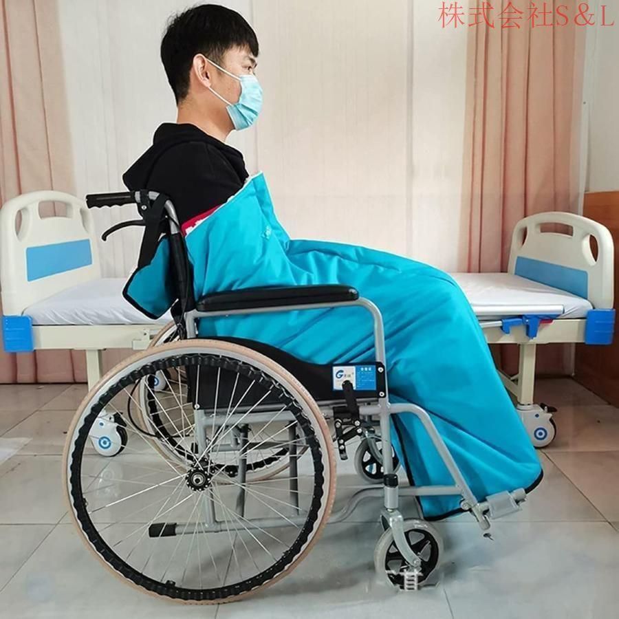 車椅子用ブランケット防水裏地付き車椅子用居心地の良い暖かいカバー大人の足と下半身用高齢者用膝ブランケットS＆L車椅子用ポンチョ手動車
