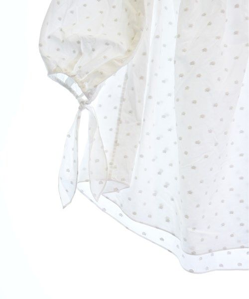 CAROLINE CONSTAS ブラウス XS 白xシルバー(総柄) 【古着】【中古】 CAROLINE CONSTAS ブラウス XS 白xシルバー(総柄) 【古着】【中古】