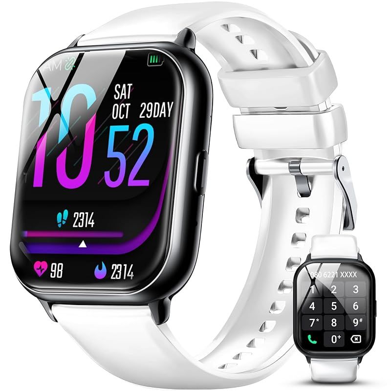 2024新型 IP68防水 スマートウォッチ 活動量計 iphone対応 Bluetooth5.3通話 1.58大画面 1