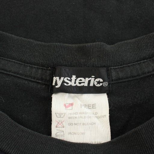  ヒステリックグラマー GLAMOUR ゴーアヘッド GO AHEAD Tシャツ カットソー クルーネック 半袖 スカルプリント 黒 ブラック 2 CT-8600 YT 半袖(Tシャツ) Tシャツ カットソー