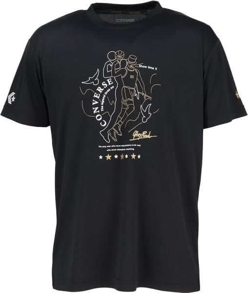 【新品・4営業日で発送】コンバース 4F_GSプリントTシャツ (CBG242352) 色 : ブラック サイズ : O 