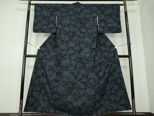 平和屋着物●上質な紬　草花文　正絹　逸品　DAAU5274ps 平和屋着物○上質な紬 草花文 正絹 逸品 DAAU5274ps - メルカリ