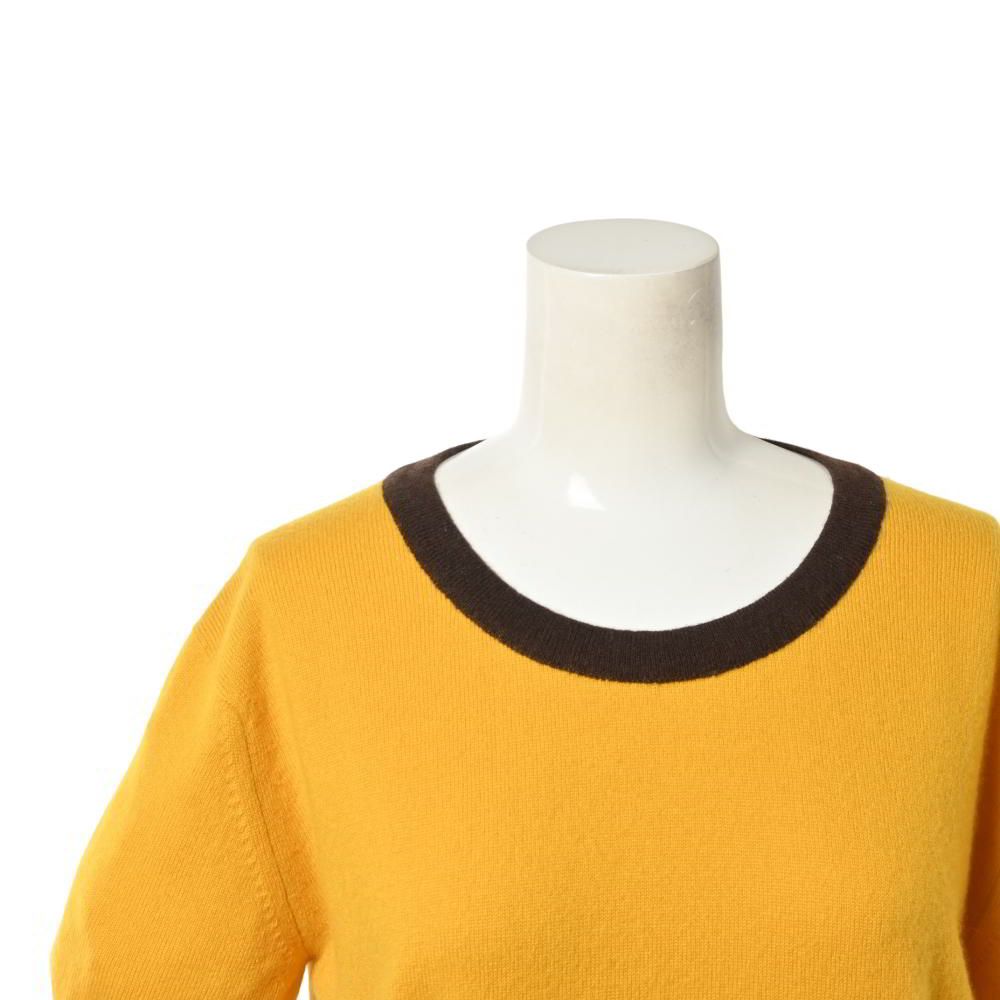  CHANEL 96 A ヴィンテージ カシミヤ 半袖 ニット ニット セーター トップス