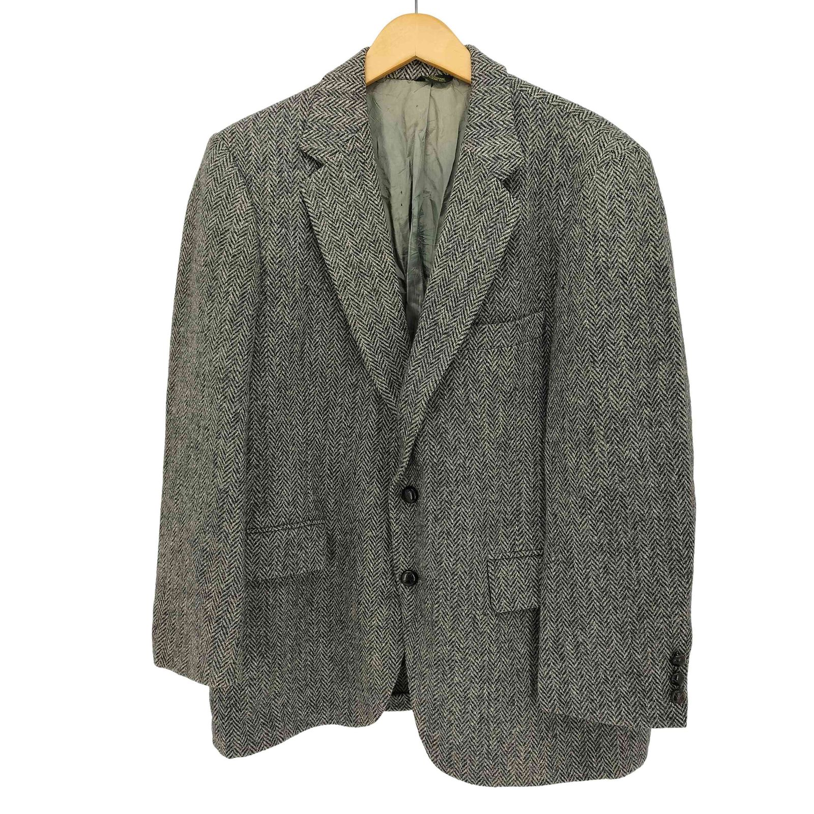 Harris Tweed テーラードジャケット 90年代 USA製 LANDS' END ランズエンド Harris Tweed ハリス